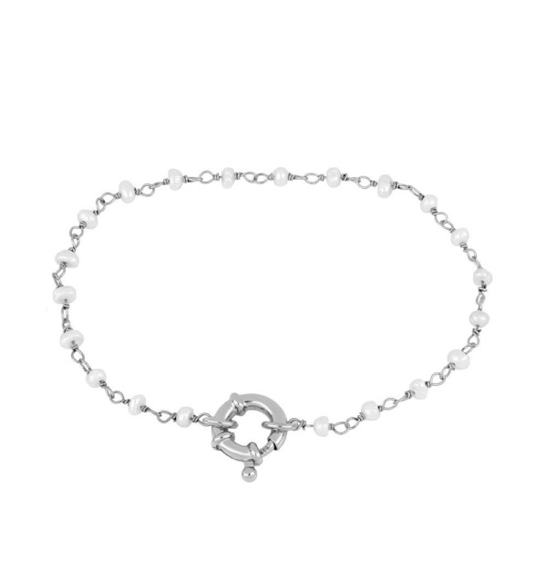 PULSERA NAIMA PEARL SILVER | Bymarta.es