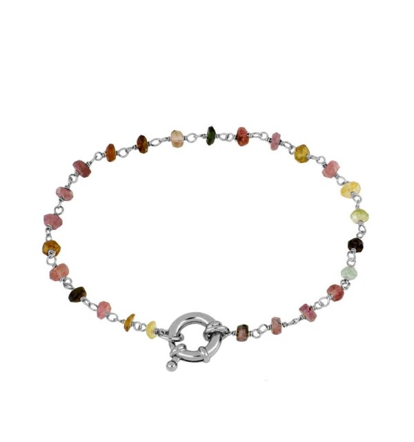 PULSERA NAIMA TURMALINA SILVER | Bymarta.es