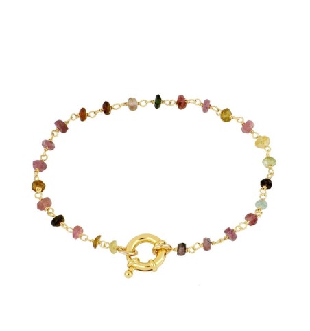 BRACELET NAIMA TOURMALINE GOLD | Bymarta.es
