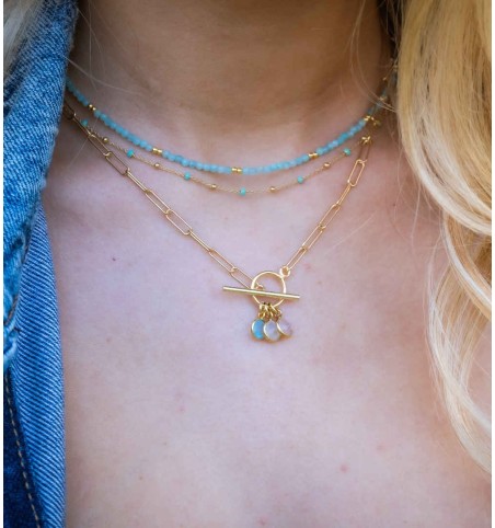 NECKLACE MIU GOLD | Bymarta.es