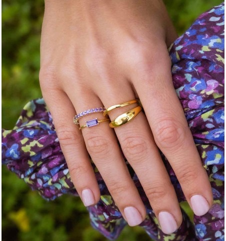 RING ALIDA LILAC GOLD | Bymarta.es