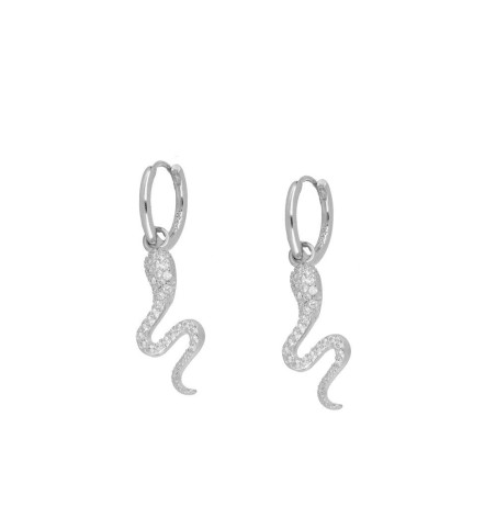 EARRING INYOKA HOOPS SILVER | Bymarta.es