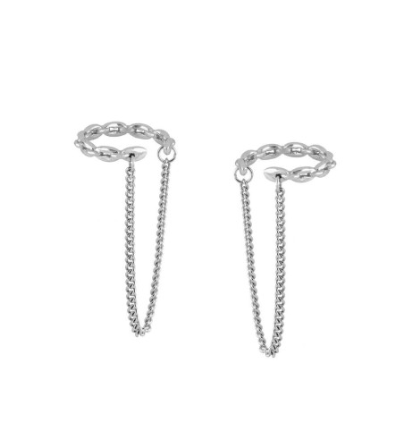 Ear cuff con cadena, Belona Silver