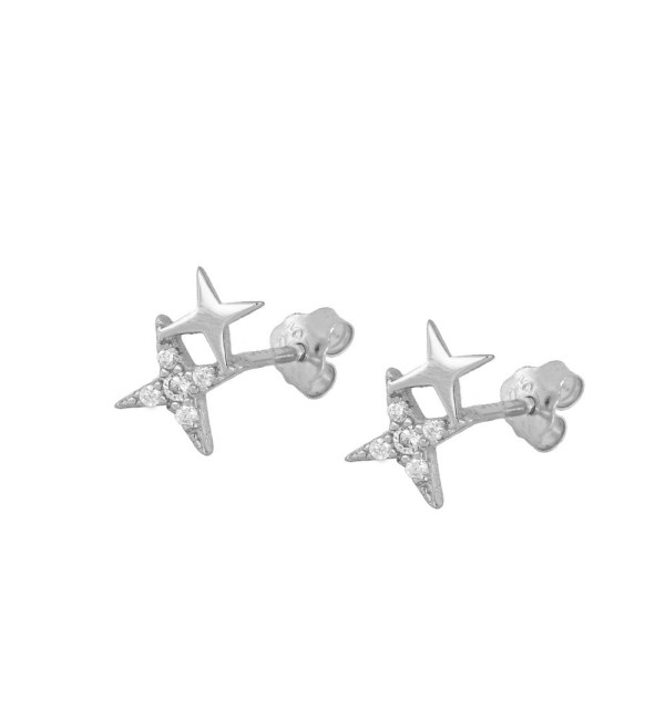 Pendientes estrellas disponibles en plata de primera ley.