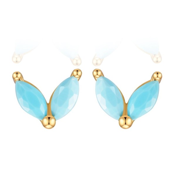 Sterling silver earring, gold plated