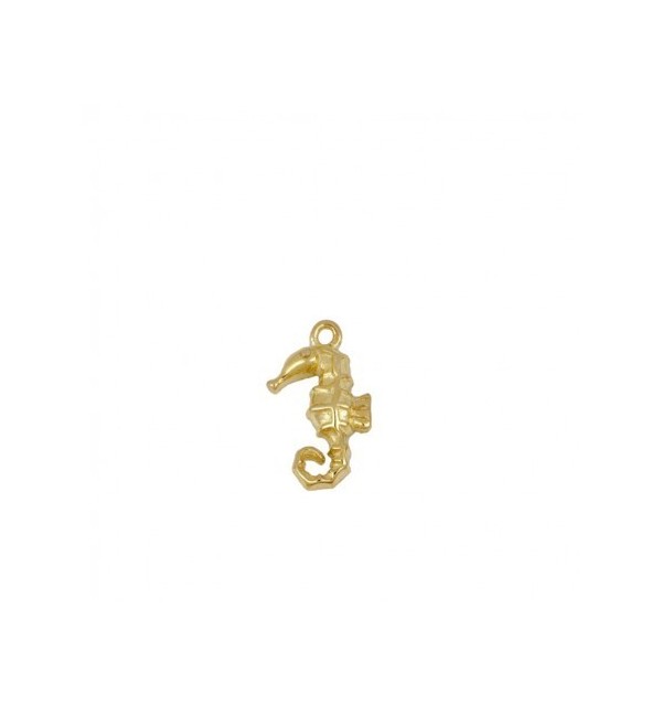 SEA HOURSE CHARM GOLD | Bymarta.es