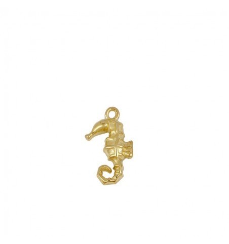 SEA HOURSE CHARM GOLD | Bymarta.es