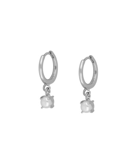 Earrings of ring of 11mm, 925 sterling silver.