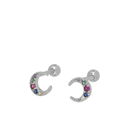 Pendiente piercing para oreja, disponible en plata de primera ley.