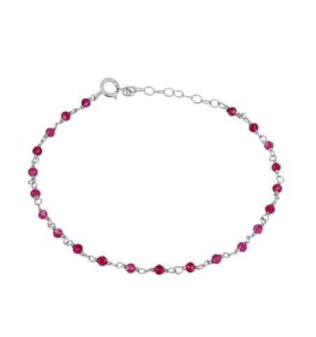 TOBILLERA PINKY SILVER | Bymarta.es