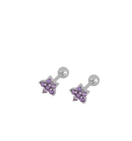 Pendiente piercing para oreja, disponible en plata de primera ley