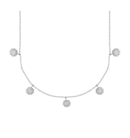 NECKLACE BRIGTH SUN SILVER | Bymarta.es