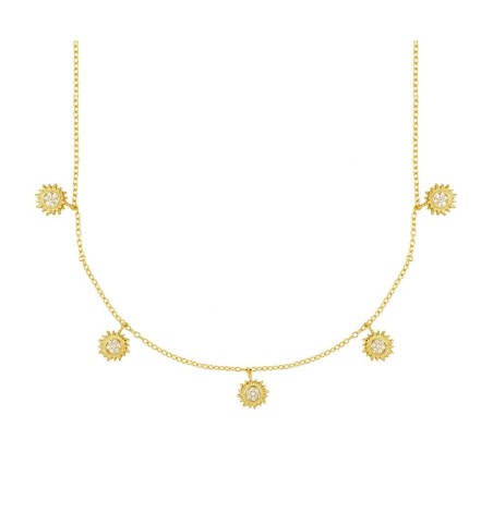 925 silver necklace gold-plated.