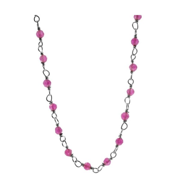 NECKLACE PINKY SILVER | Bymarta.es