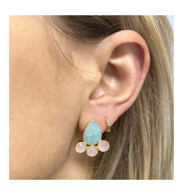 EARRING MALEN GOLD | Bymarta.es