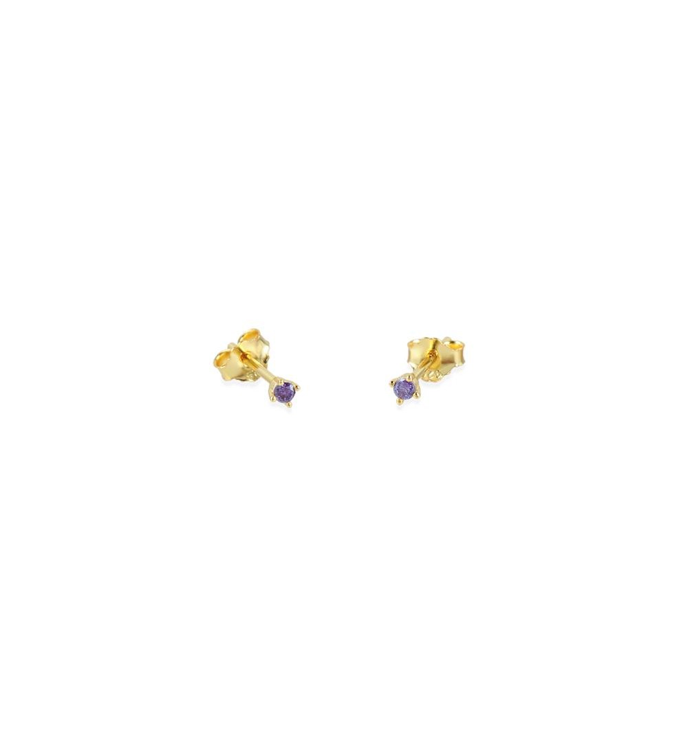 Sterling silver mini earring gold-plated