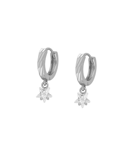 EARRING ISOLDA HOOPS SILVER | Bymarta.es