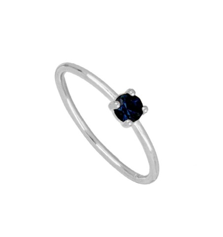 ANILLO GANTE ZAFIRO SILVER | Bymarta.es