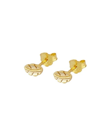 Gold-plated sterling silver mini earring.