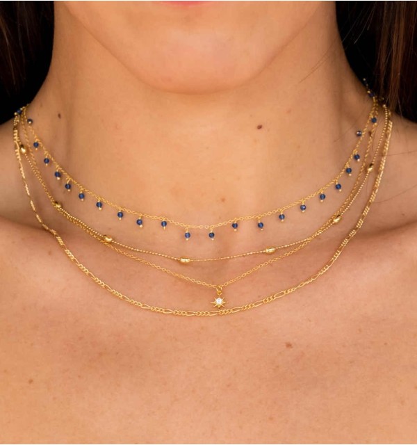 NECKLACE LESHY GOLD | Bymarta.es