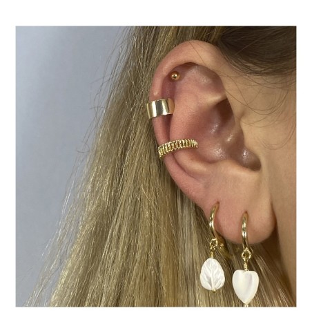 EARRING DORMILONA PIERCING GOLD | Bymarta.es