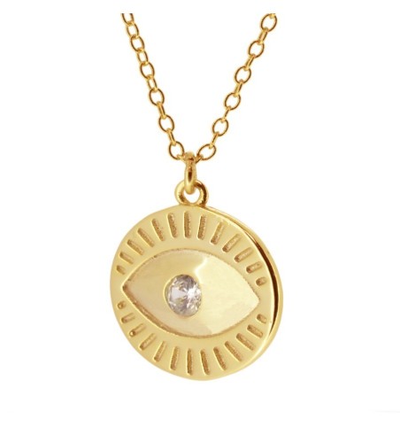 COLLAR OJO NAZAR GOLD | Bymarta.es