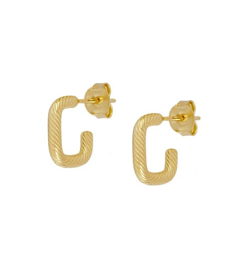 EARRING OLIVARY GOLD | Bymarta.es 2