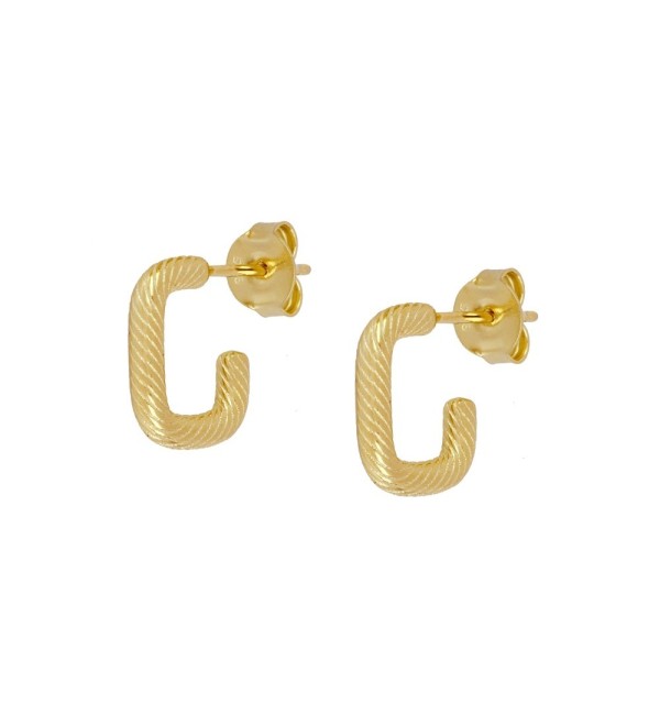 EARRING OLIVARY GOLD | Bymarta.es