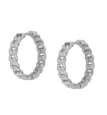 Hoop earrings, 925 sterling silver.
