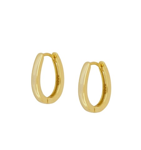 Hoop earrings, gold-plated 925 sterling silver.