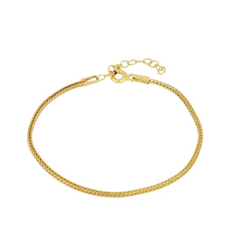 Bracelet made of 925 sterling silver 18 carat gold plated.