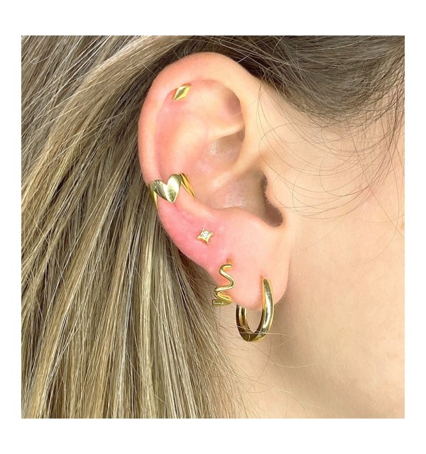 PENDIENTE PASSION EAR CUFF GOLD | Bymarta.es