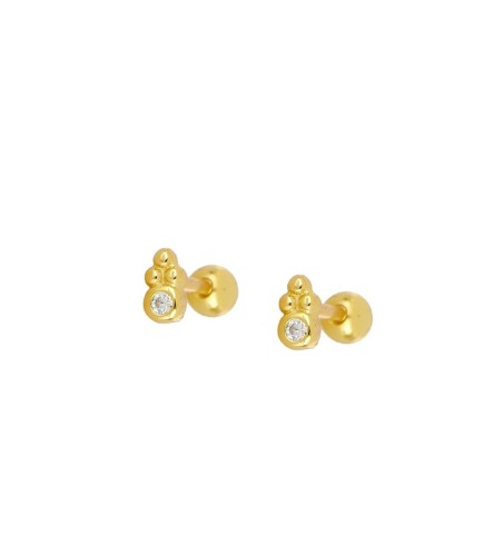 EARRING NIZAN PIERCING GOLD | Bymarta.es