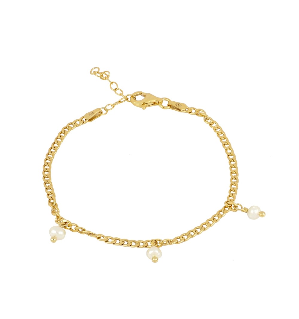 Bracelet made of gold-plated 925 sterling silver