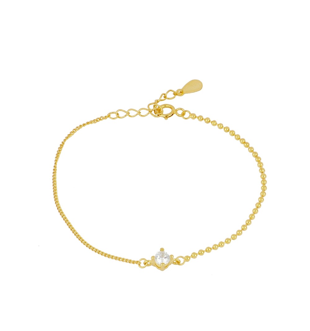 Bracelet made of gold-plated 925 sterling silver .