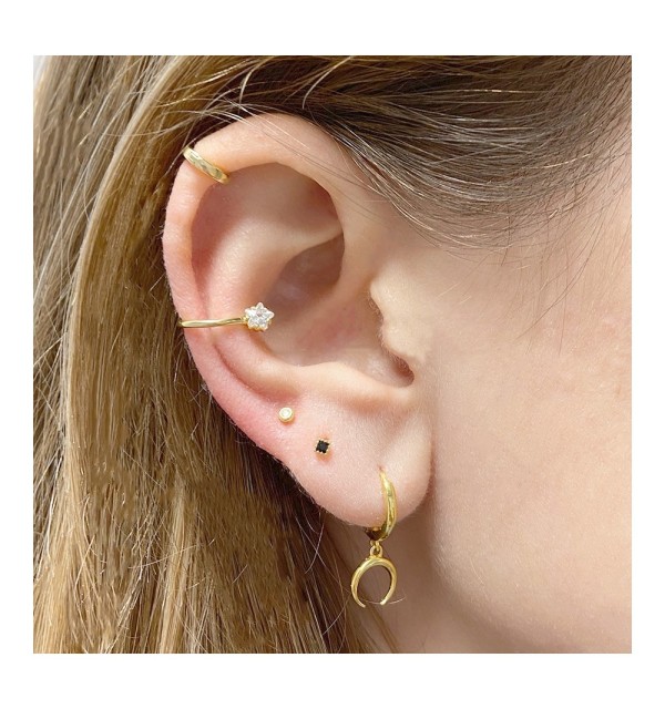 EARRING DAIARA PIERCING GOLD| Bymarta.es