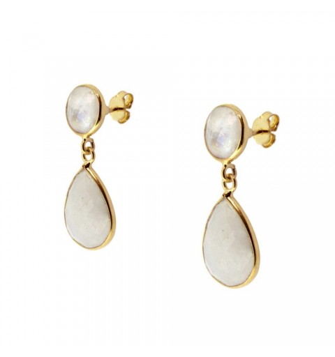Gold-plated sterling silver earring.