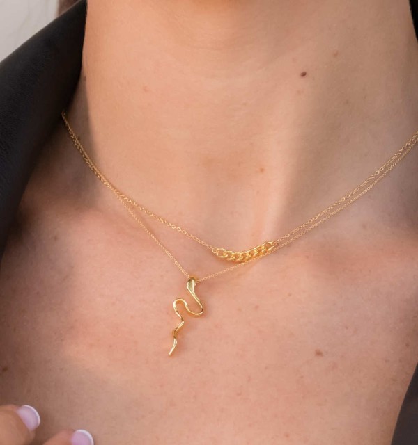 NECKLACE KAA GOLD | Bymarta.es