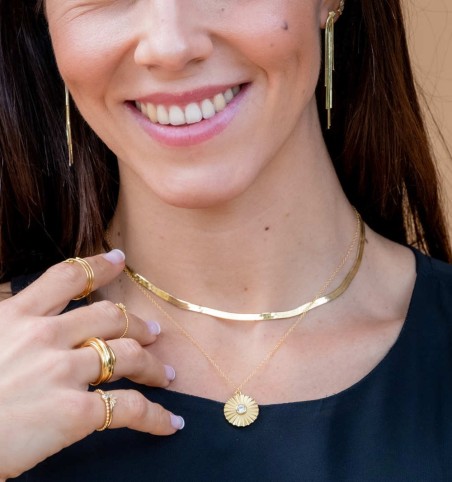 NECKLACE PLAISIR GOLD | Bymarta.es