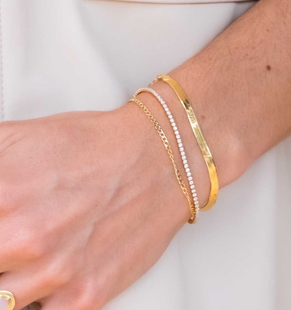 PULSERA VAIOLET GOLD | Bymarta.es