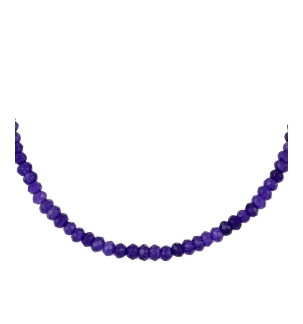 NECKLACE GALERA LILA SILVER | Bymarta.es