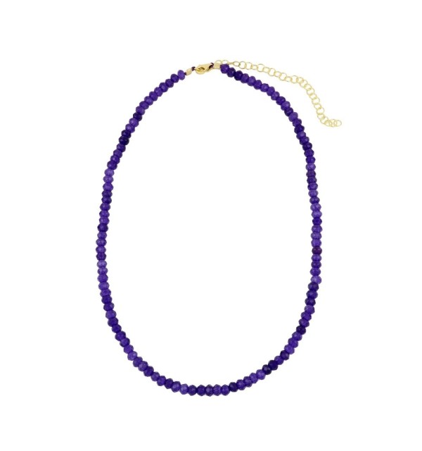 COLLAR GALERA LILA GOLD | Bymarta.es