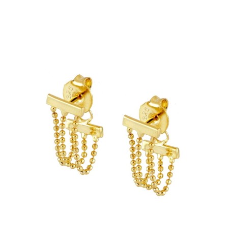 EARRING INDIRA GOLD | Bymarta.es