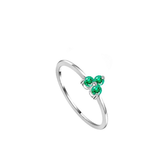ANILLO ARELY GREEN SILVER | Bymarta.es