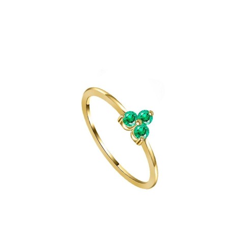 RING ARELY GREEN GOLD | Bymarta.es