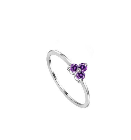 RING ARELY LILAC SILVER | Bymarta.es