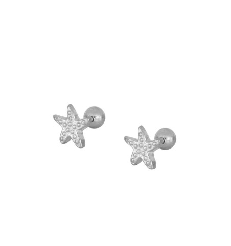 EARRING EYLUL PIERCING SILVER | Bymarta.es