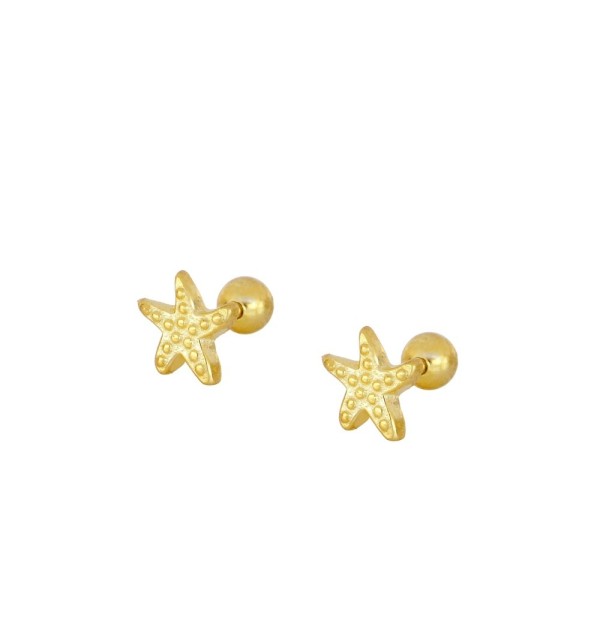 EARRING EYLUL PIERCING GOLD | Bymarta.es