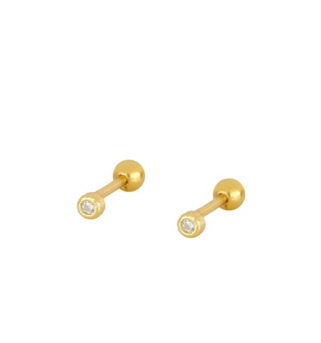 PENDIENTE PEQUE PIERCING GOLD | Bymarta.es
