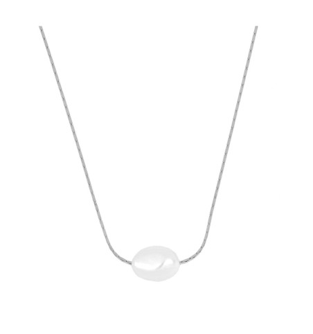 NECKLACE YUKARI SILVER | Bymarta.es